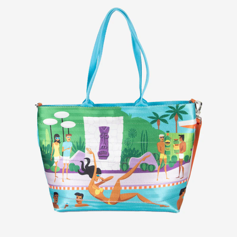 Medium Streamline Tote / Shag Mammoth Martini