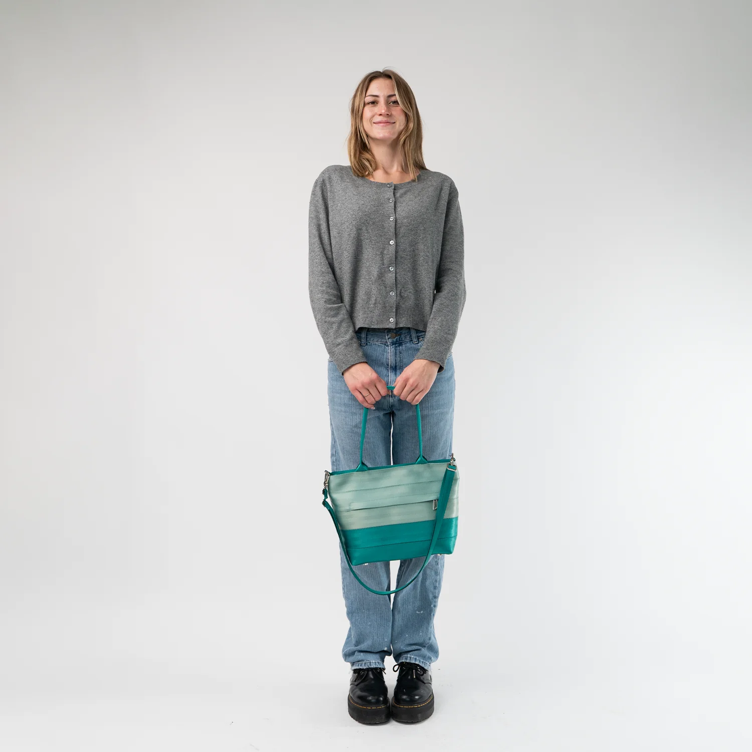 Mini Streamline Tote / Mint N Emerald - Image 2