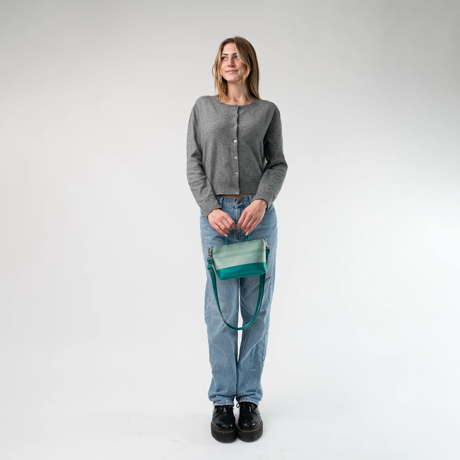 Petite Tote / Mint N Emerald - Image 3