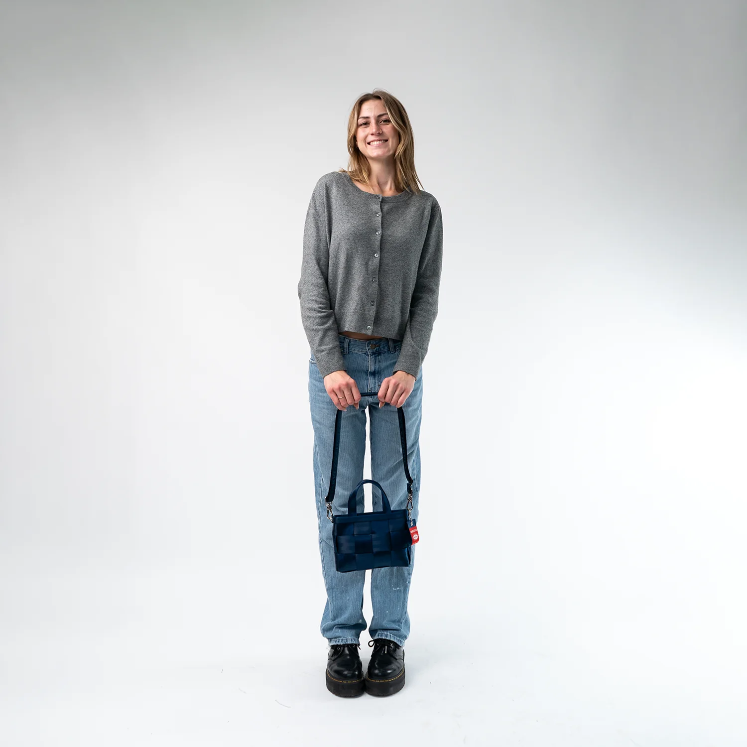 Woven Petite Tote / Indigo - Image 2